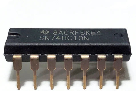 74HC10 (Triple 3-Input NAND Gate IC - 14-Pin DIP Package)