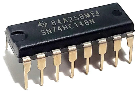74HC148 (8-Line to 3-Line Priority Encoder IC - 16-Pin DIP Package)