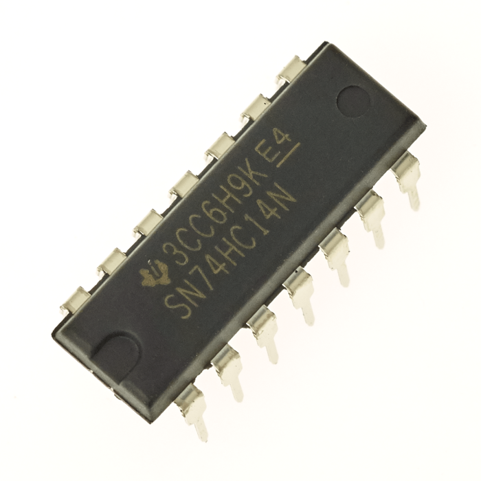 74HC14 (Hex Inverting Schmitt Trigger IC - 14-Pin DIP Package)