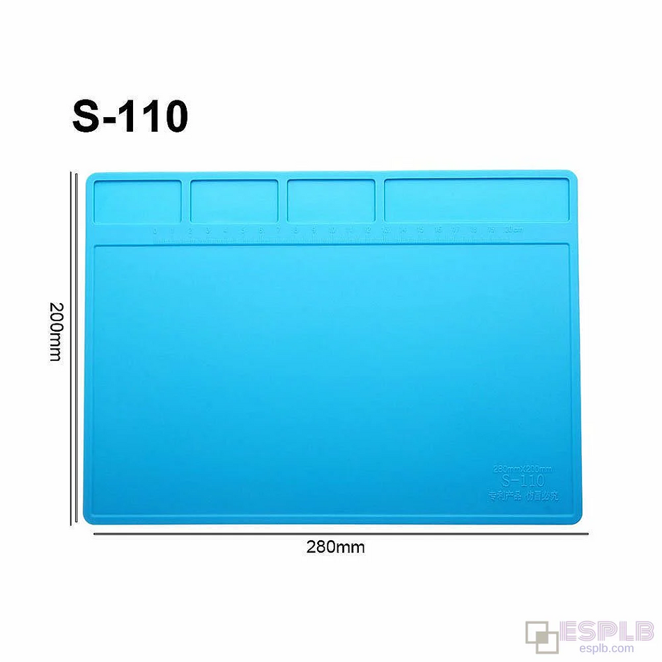S-110 Heat Resistant Silicone Soldering & Repair Mat (28×20cm)