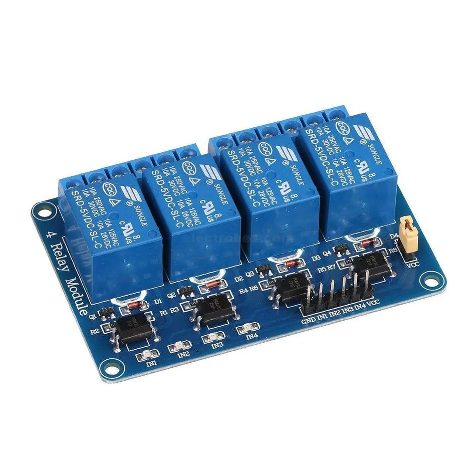5V 4 Four Channel Relay Module DC 5V with Optocoupler