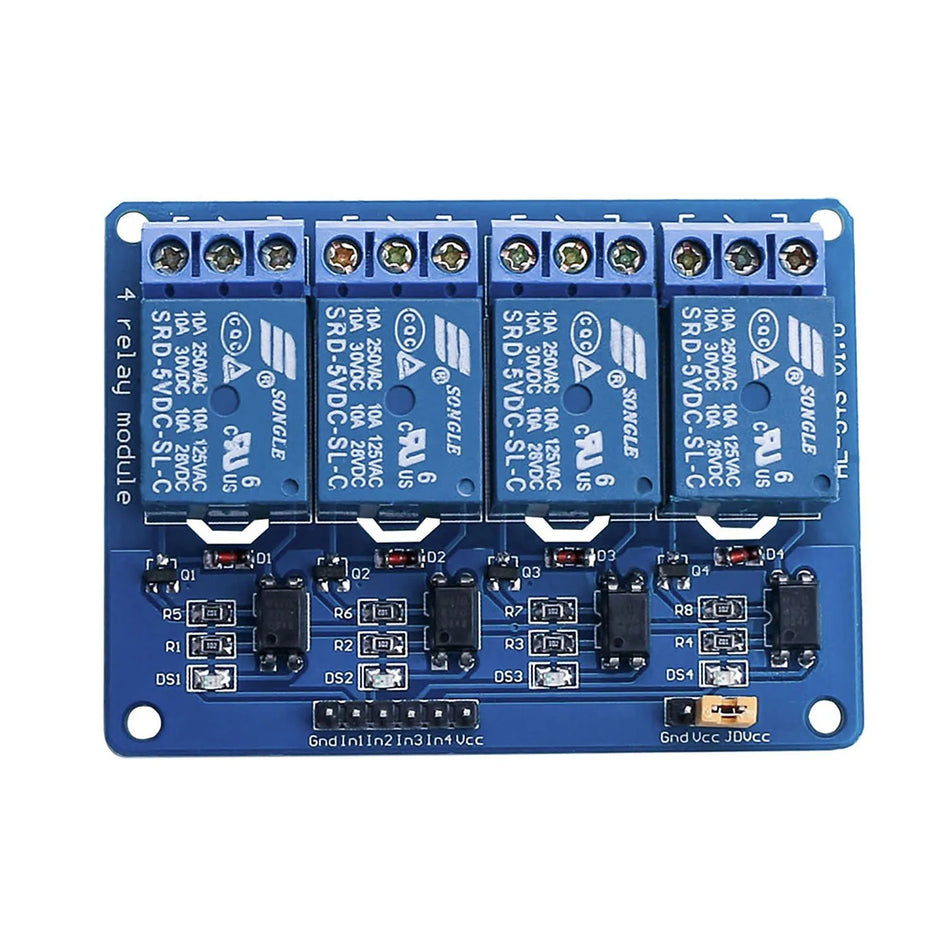 5V 4 Four Channel Relay Module DC 5V with Optocoupler