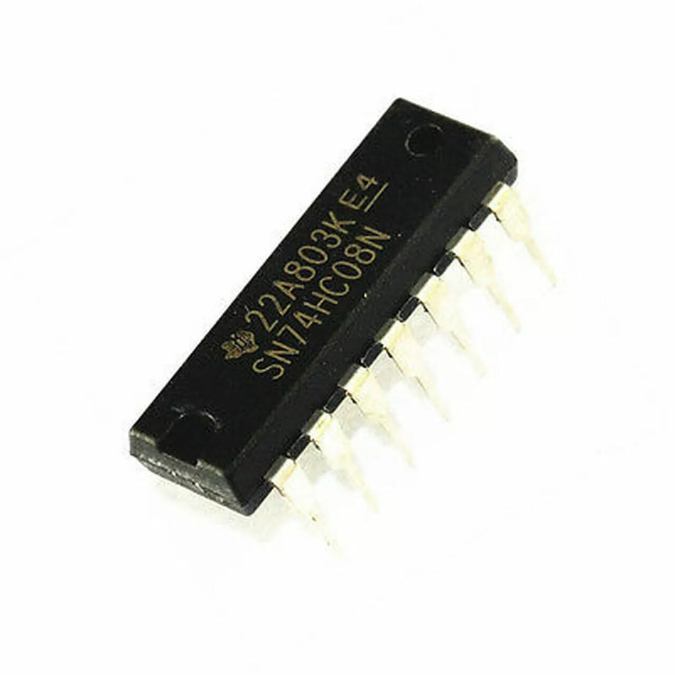 74HC08 (Quad 2-Input AND Gate IC - 14-Pin DIP Package)