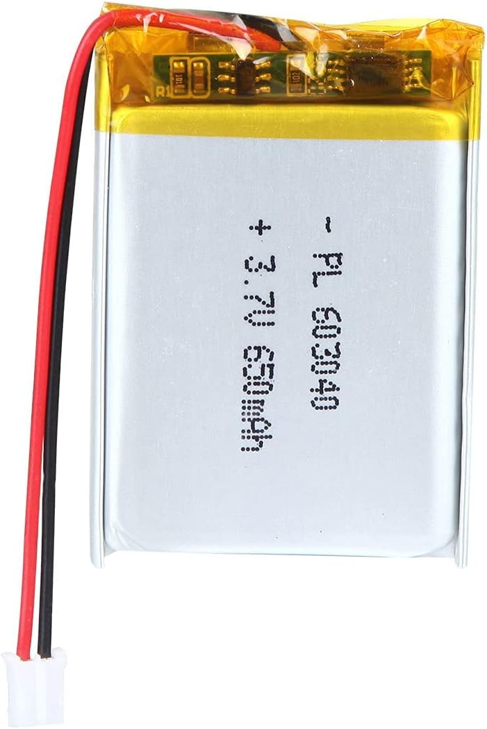3.7V 650mAh Lithium Polymer (LiPo) Rechargeable Battery (with Protection Circuit)