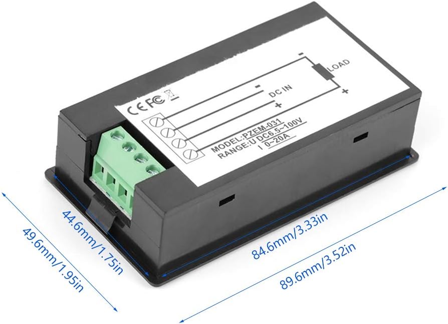 PZEM-031 Digital DC Energy Meter (LCD Voltage, Current & Power Monitor)
