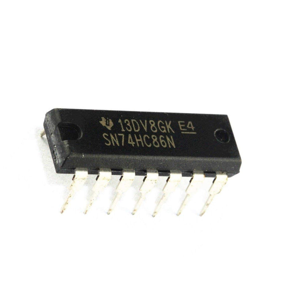 74HC86 (Quad 2-Input Exclusive-OR / XOR Gate IC - 14-Pin DIP Package)