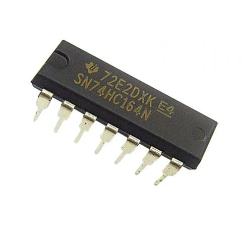 74HC164 (8-Bit Serial-In/Parallel-Out Shift Register IC - 14-Pin DIP Package)