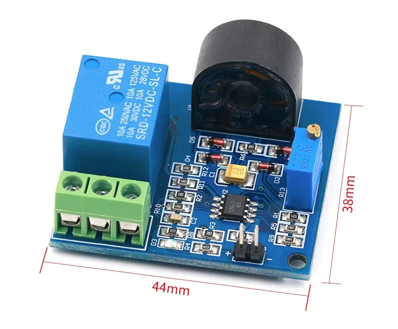 5A AC/DC Overcurrent Protection Sensor Module with Relay Output