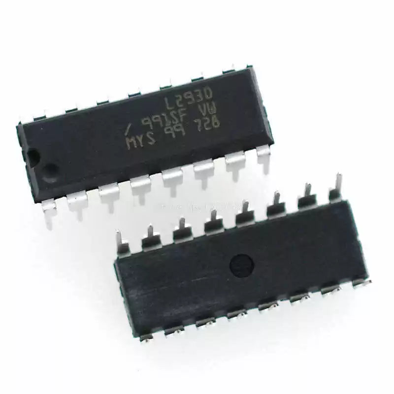 L293D (Quadruple Half-H Motor Driver IC - 16-Pin DIP Package)