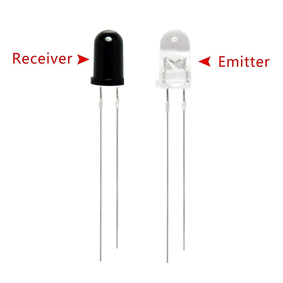 Infrared Receiver(IR) Led Transmitter Pair diode 5mm
