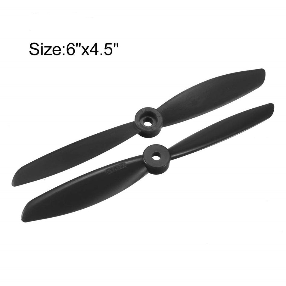 6045 6×4.5" Black Propellers Pair CW & CCW for Drones