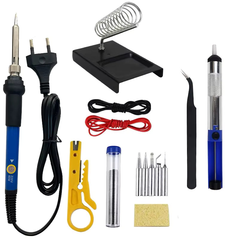 60W Adjustable Temperature Soldering Iron Kit Complete Set