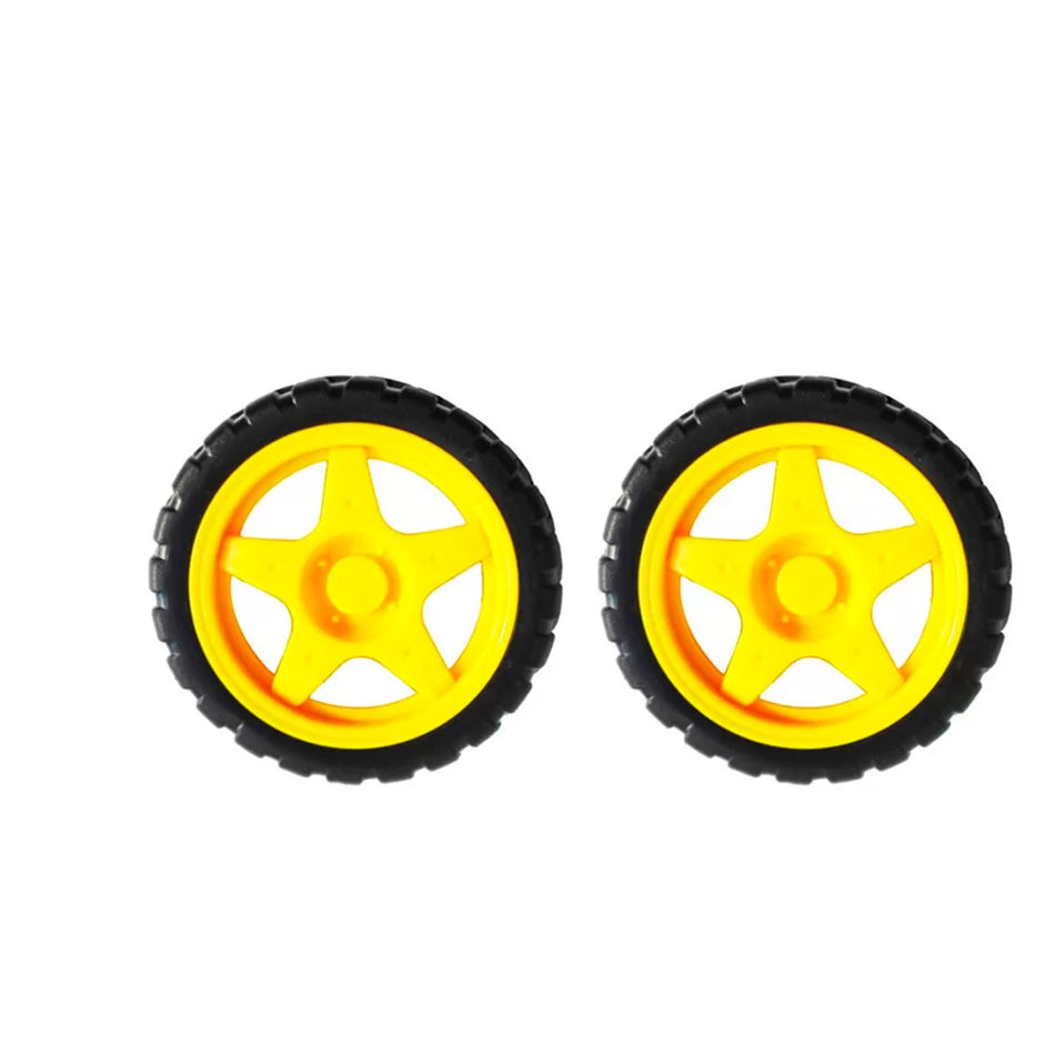 BO Motor Compatible Wheel 65mm x 26mm 2PCS