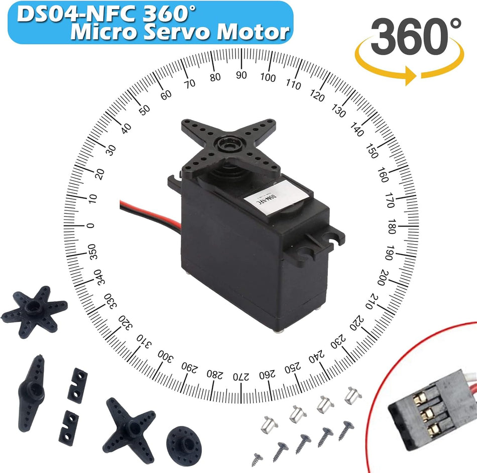 DS04-NFC 360-Degree Continuous Rotation Servo Motor