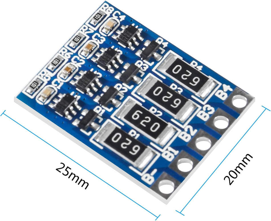 4S Lithium-Ion 18650 Battery Balance Board (14.8V / 16.8V Full Charge Balancing Circuit)
