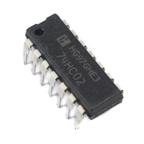 74HC02 (Quad 2-Input NOR Gate IC - 14-Pin DIP Package)