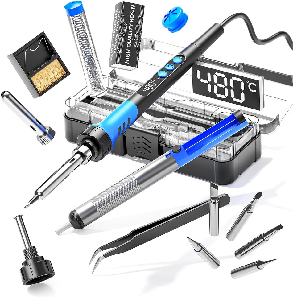 90W Digital Adjustable Temperature Soldering Iron Kit
