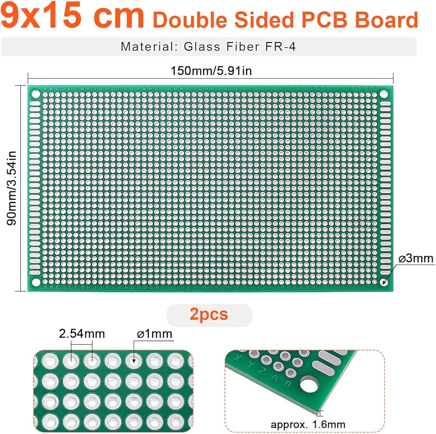 Universal PCB Prototype Board Double-Sided