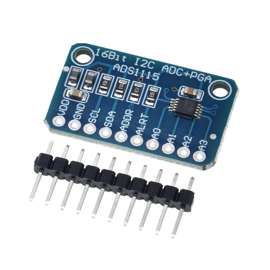 ADS1115 16 Bit I2C Module Precision ADC 4 Channel Development Board