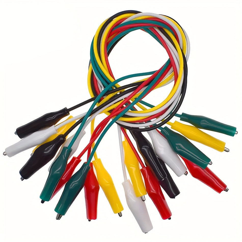 Alligator Clips Electrical DIY Test Leads Alligator Double-ended Crocodile Clips 10pcs