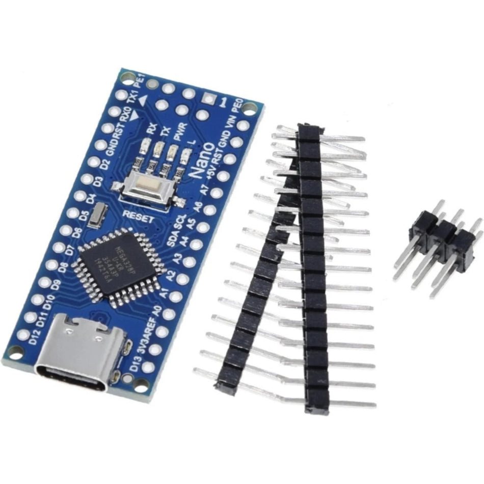 Arduino Nano V3.0 ATmega328P CH340 Chip Type-C UNSOLDERED