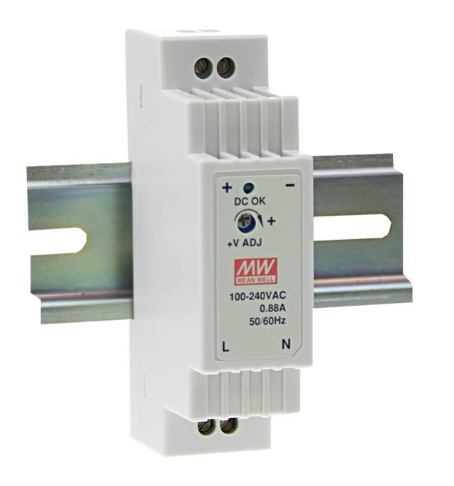 DR-15-12 Industrial DIN Rail Switching Power Supply (12V 1.25A - 15W)