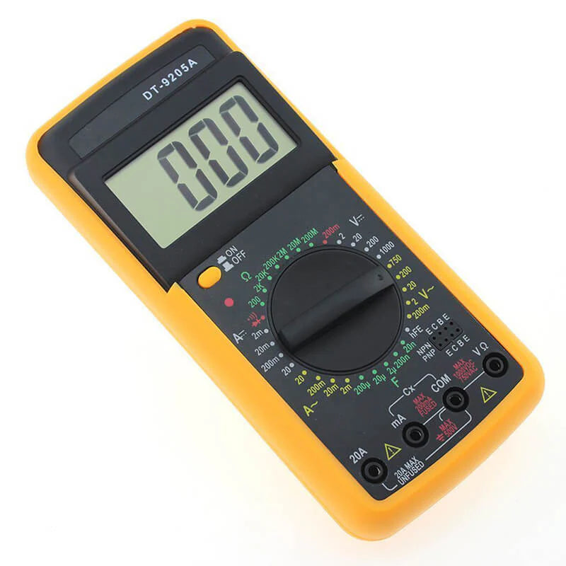 DT9205A Digital Multimeter (Voltmeter, Ohmmeter, Ammeter, Capacitance Tester)