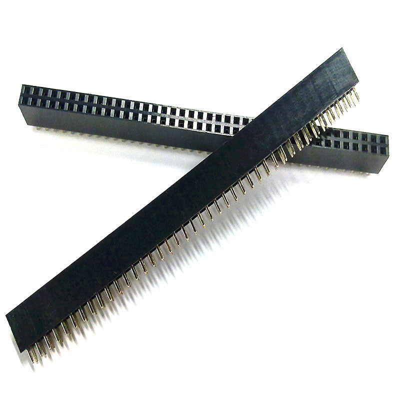 Female Header Pins Straight Double Row 40 Pin 2.54mm Pitch Connector