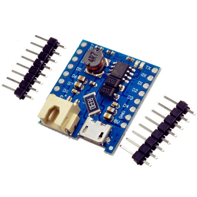 TP5410 LiPo Battery Charger & 5V Boost Converter Shield (2-in-1 Power Module)