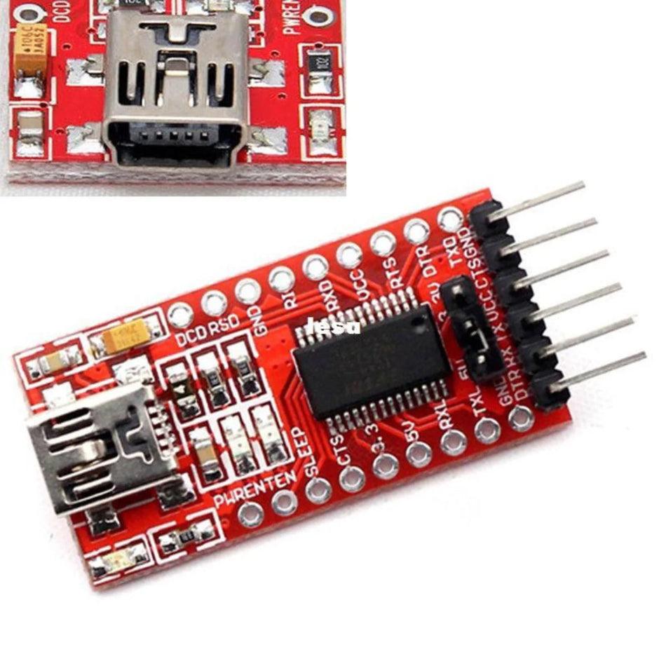 FT232RL Mini-B USB to UART TTL Serial Converter Module