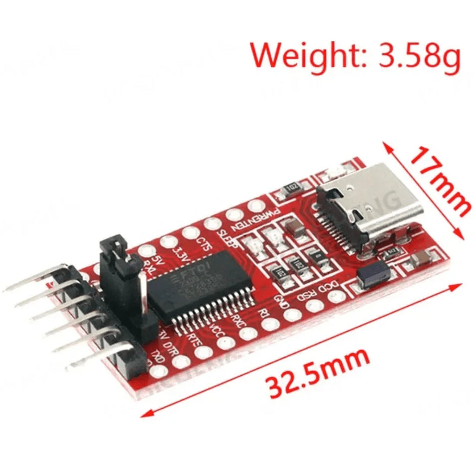 FT232RL Type-C USB to UART TTL Serial Converter Module