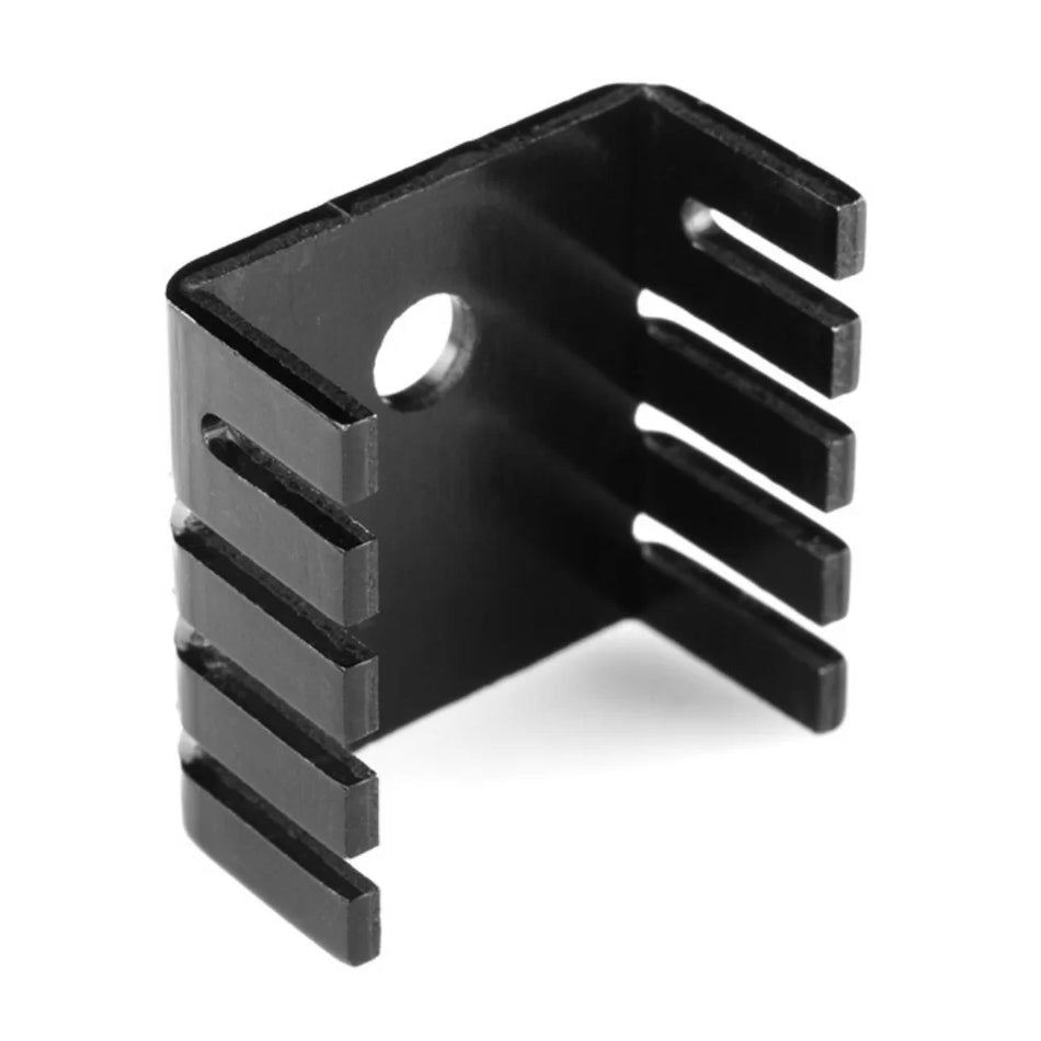 Heat Sink Aluminum U-Shaped – Black (13 × 13 × 19 mm)