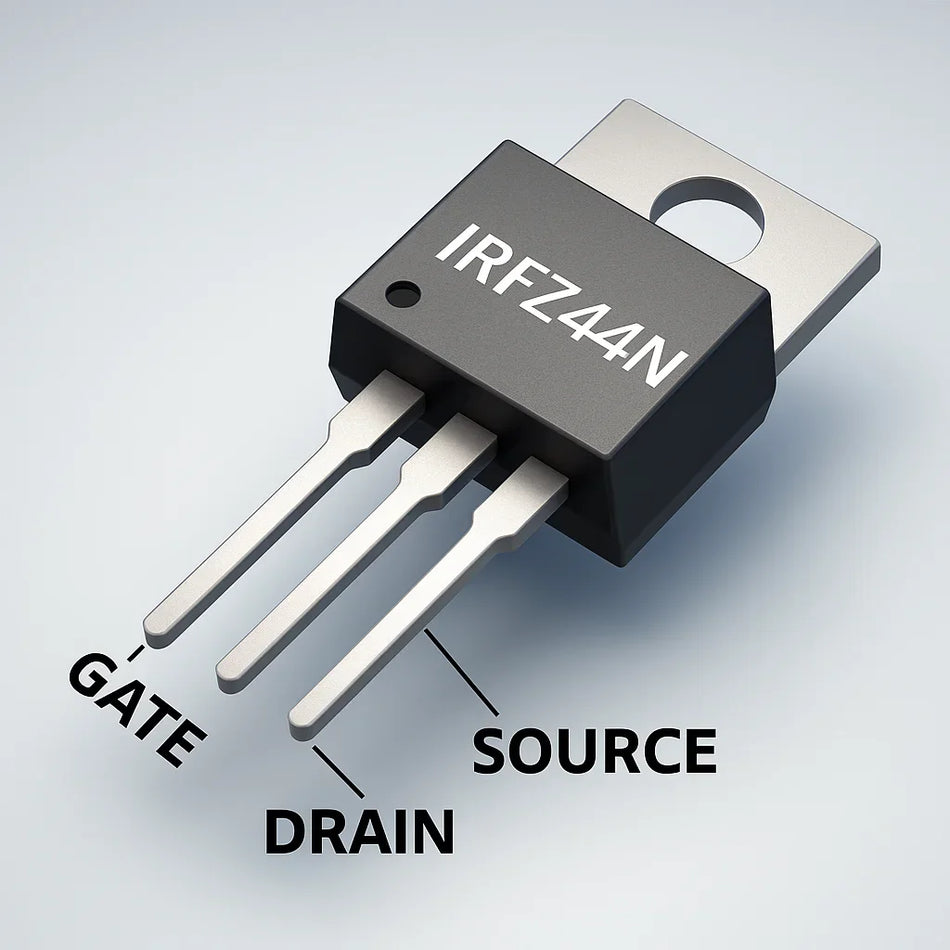 IRFZ44 N-Channel Power MOSFET (55–60V, 49A, TO-220)