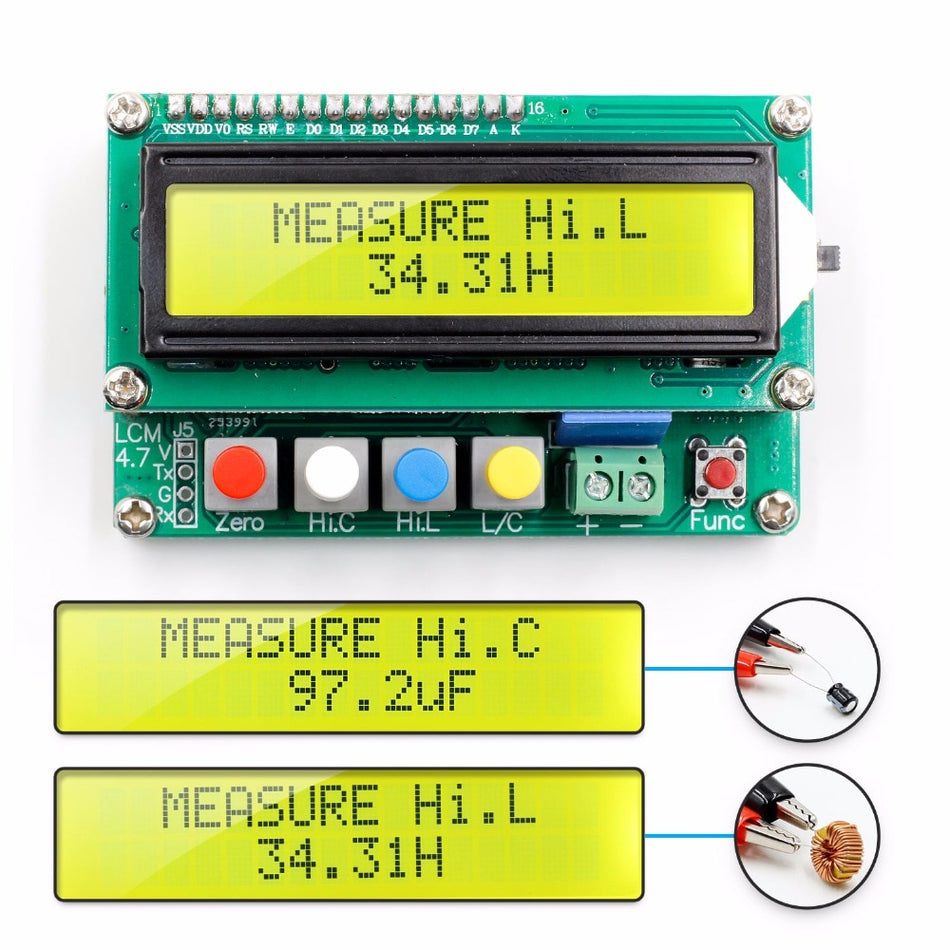 High-Precision LC100A Digital Inductance & Capacitance Meter – LC100 Series Tester (LC100A / LC100S)
