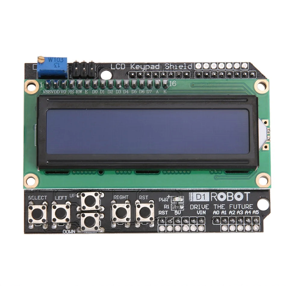 LCD1602 Keypad Shield – 16x2 LCD Display Module with Button Interface