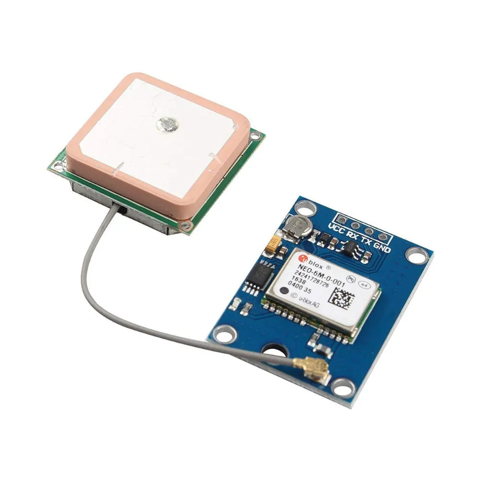 NEO-6M GPS Module with Active Ceramic Antenna (Blue Board)