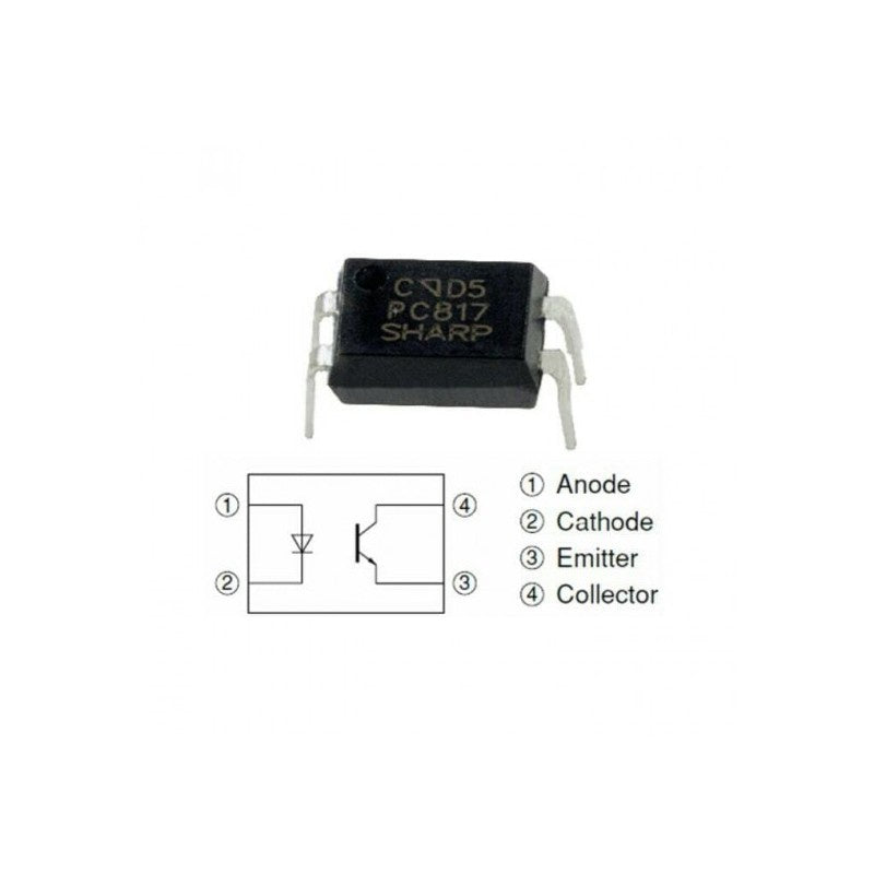 PC817 Optocoupler / Optoisolator – 4 Pin DIP