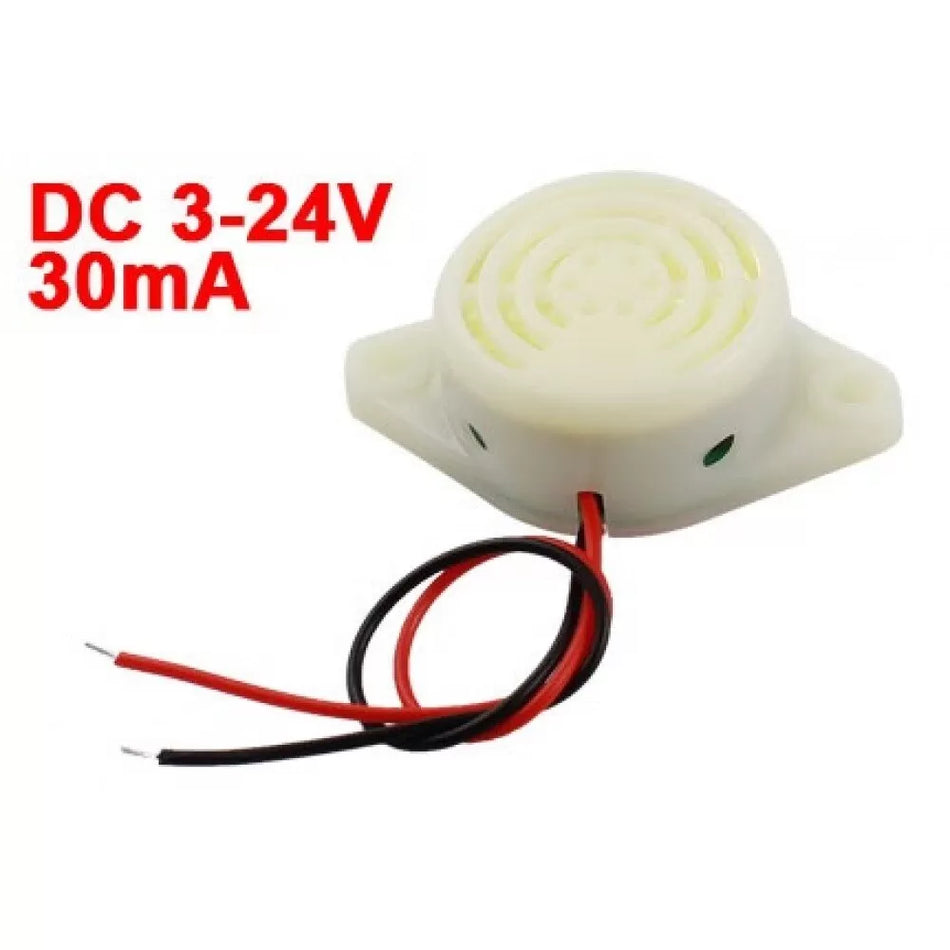 SFM-27 DC 3–24V Electronic Active Buzzer Alarm Sounder (Continuous Beep)
