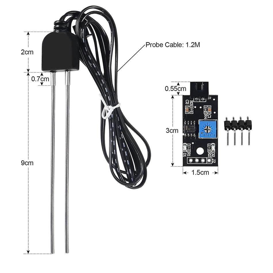Soil Moisture Detector Module Corrosion Resistance Probe DC 3.3-12V