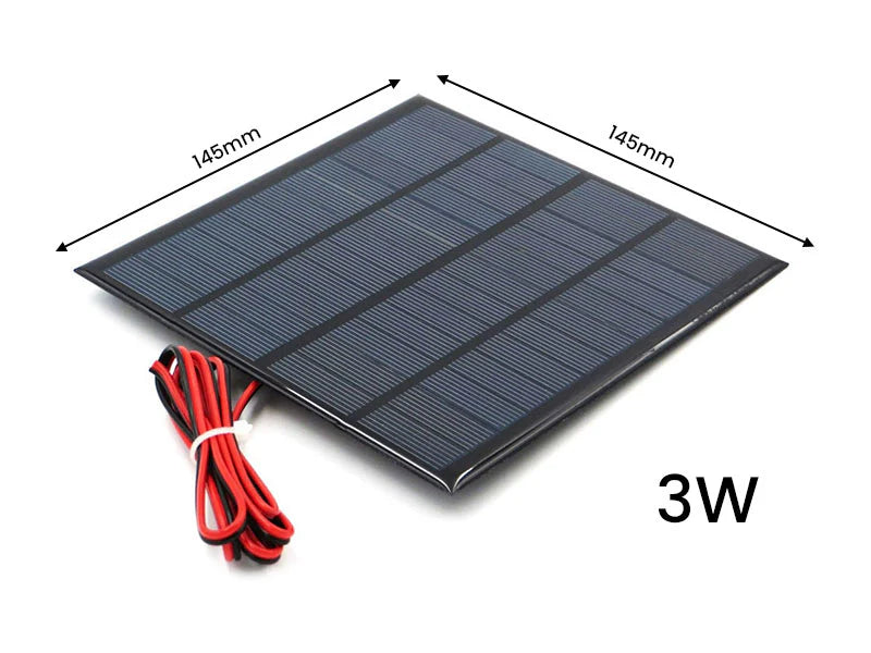 3W 6V 500mA Mini Solar Panel