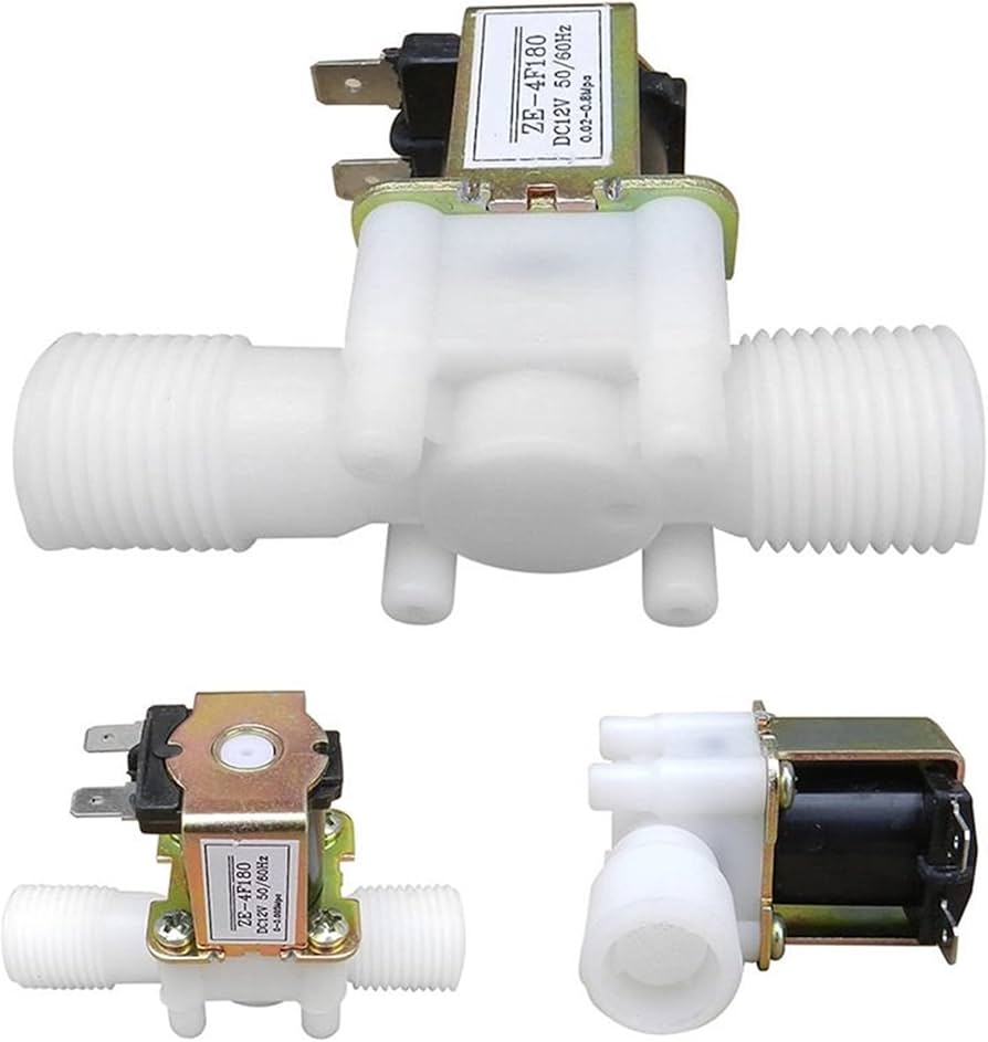 12V DC Solenoid Valve Normally Closed (NC) 1/2 Inch