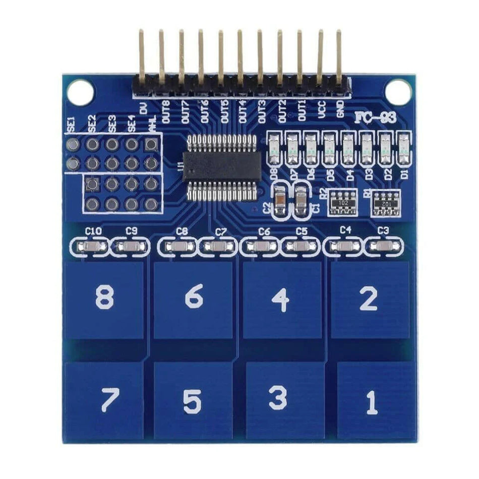 TTP226 8-way Keypad Capacitive Touch Switch