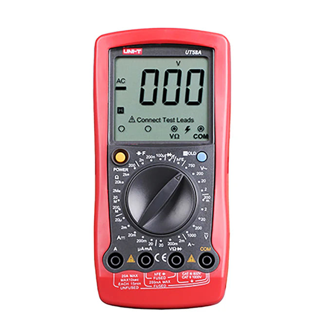 UNI-T UT90A Digital Multimeter (3.1″ Large LCD, 1999 Counts)