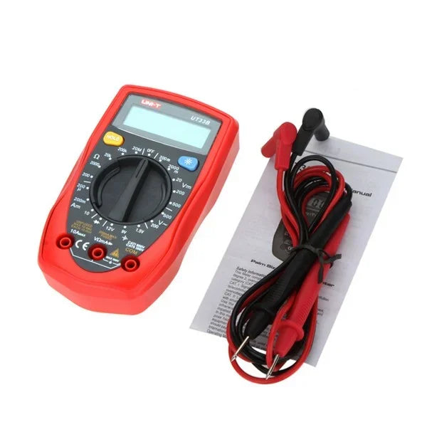 UNI-T UT33D Digital Multimeter with NCV (Palm-Sized, 2000 Counts)