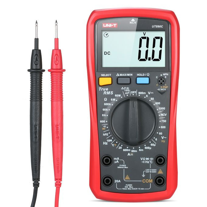 UNI-T UT890C True RMS Digital Multimeter (6000 Counts with Temperature)