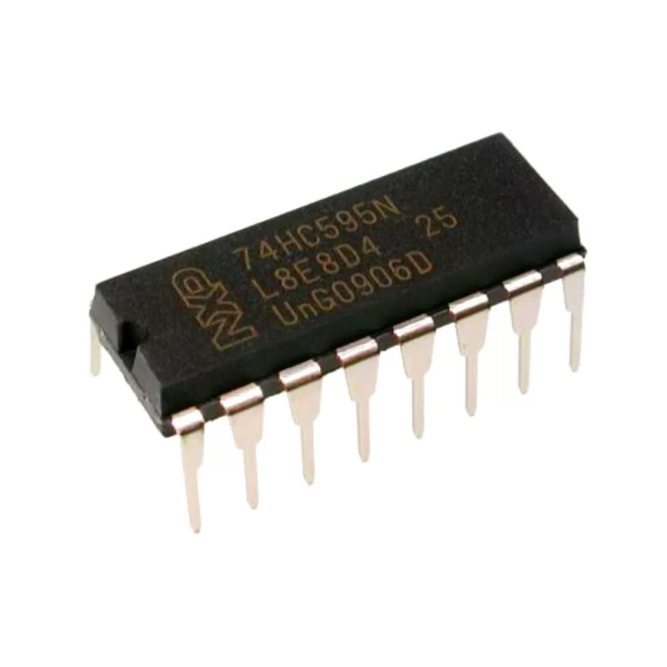 74HC595 (8-Bit Serial-In / Parallel-Out Shift Register - 16-Pin DIP Package)
