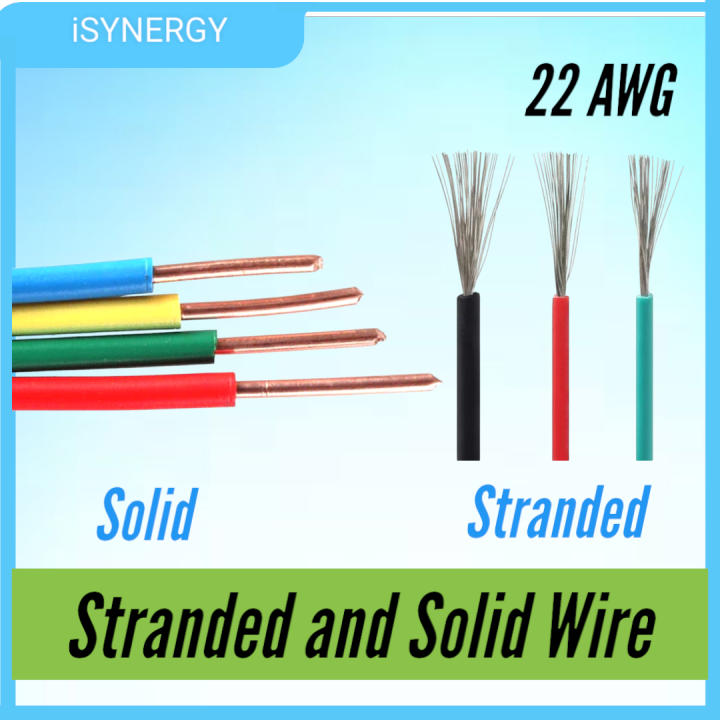 22AWG Stranded Wire 100M Roll – Red, Blue, Green, Black, Yellow