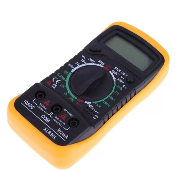XL830L Digital Multimeter with Backlight and Protective Holster
