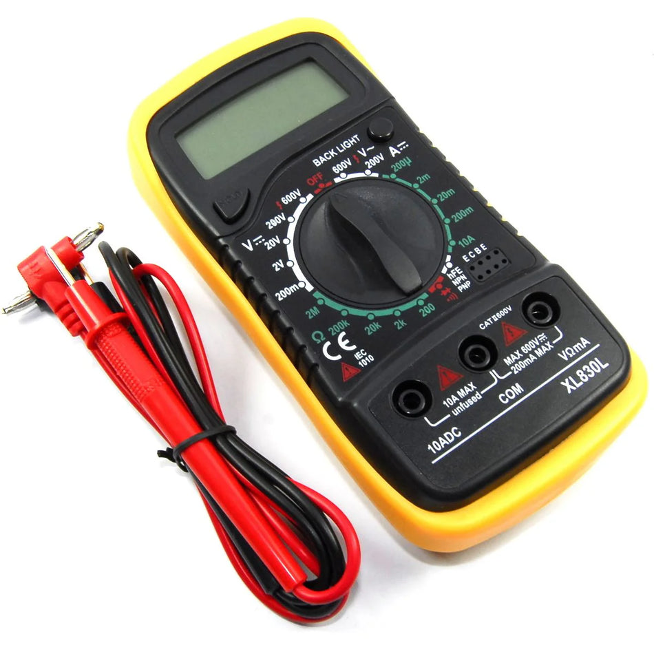 XL830L Digital Multimeter with Backlight and Protective Holster