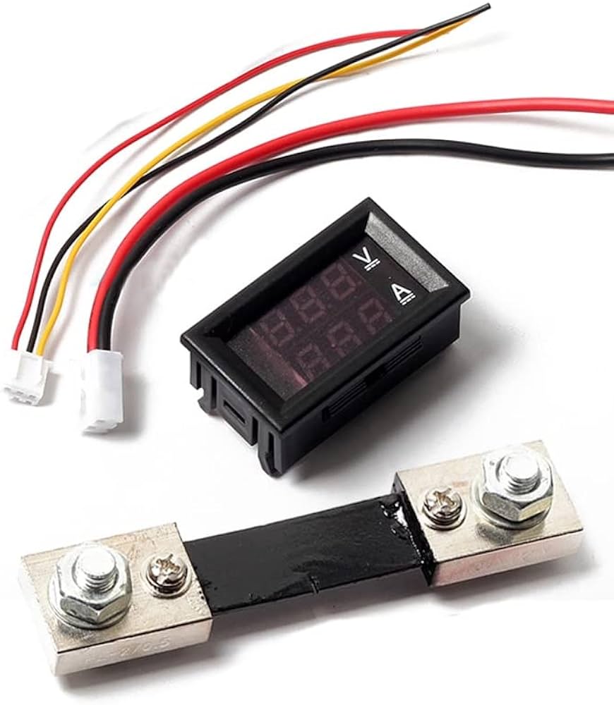 DC 100V 100A LED Panel Voltmeter Ammeter Tester (with External Shunt)